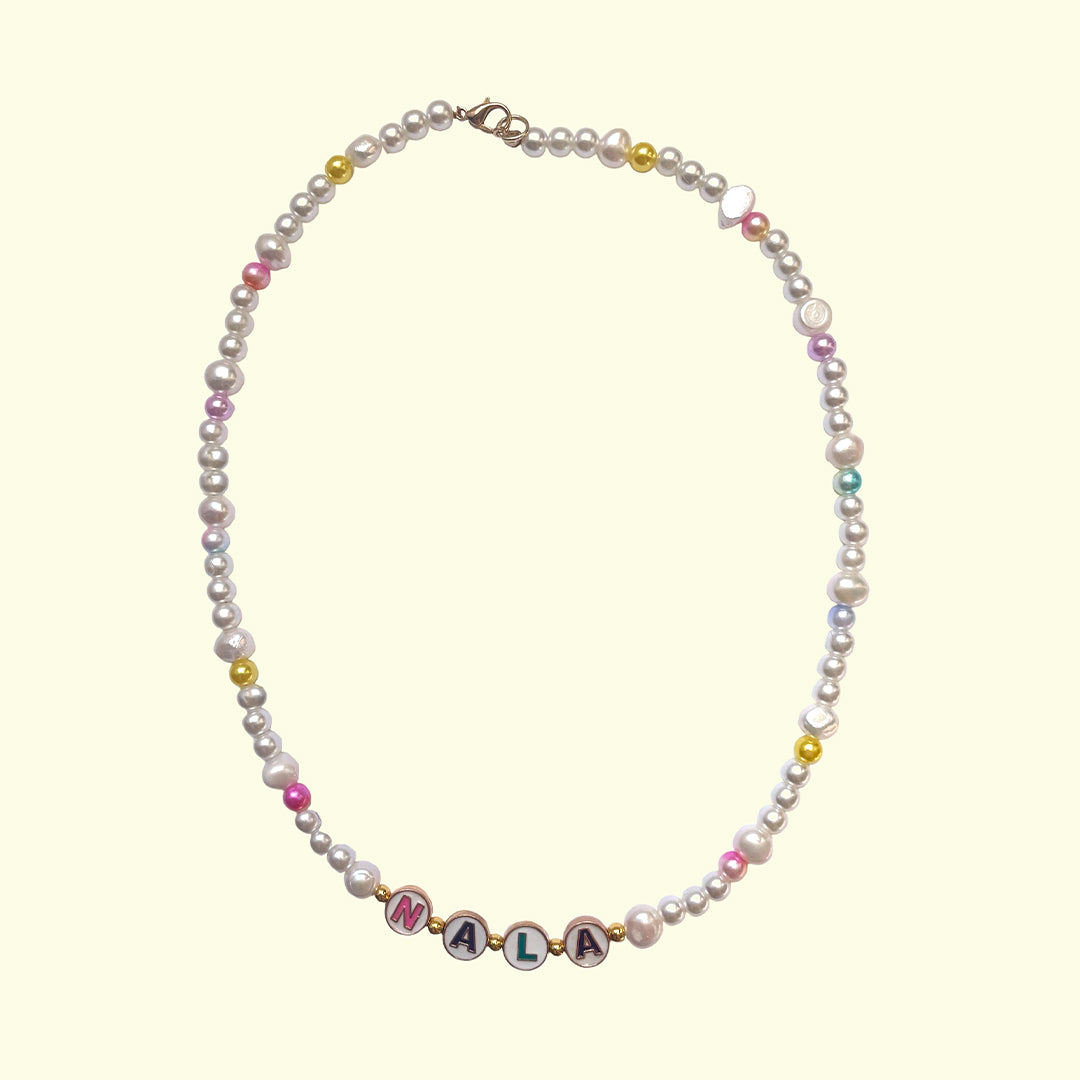 Customizable Freshwater pearl dog necklace